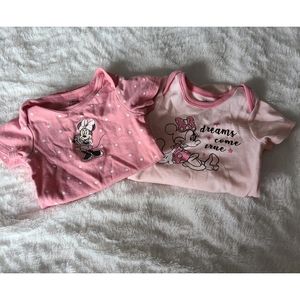 Pink Minnie Mouse Onsie 2pc Set
